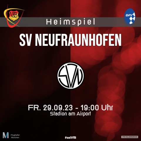 VfB empfängt  den SV Neufraunhofen
