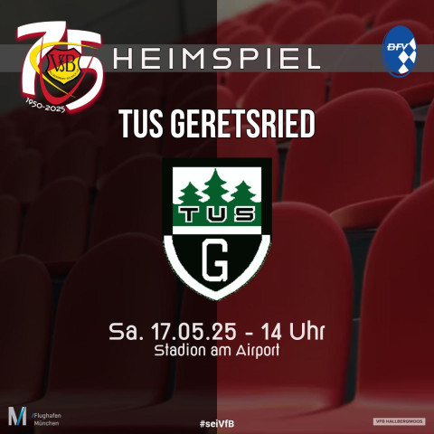 Letztes Saisonspiel: VfB empfängt den Tabellenzweiten Geretsried