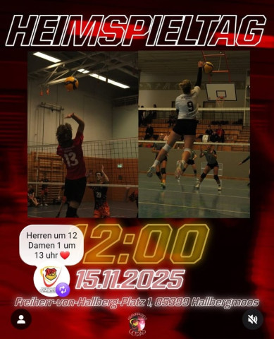 Volleyball am Wochenende, Heimspiele der Herren und der Damen 1