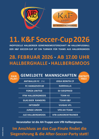 K&F Soccer-Cup  nun  mit 16 Teams