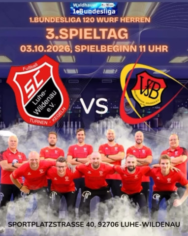 VfB- Kegler zu Gast beim Aufsteiger SC Luhe-Wildenau