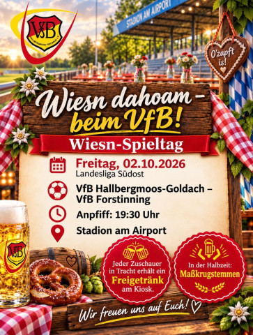 WIESN DAHOAM – BEIM VfB gegen Forstinning